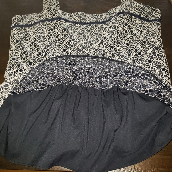 (#6) Banana Republic Crotchet Peplum Top - Picture 5 of 7